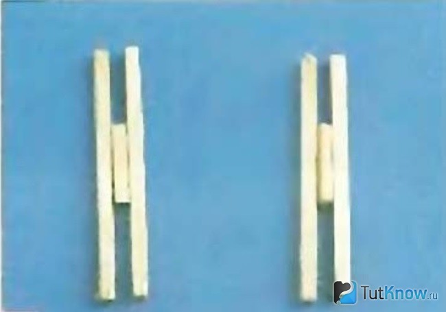 Заготовки для каркаса телеги из спичек