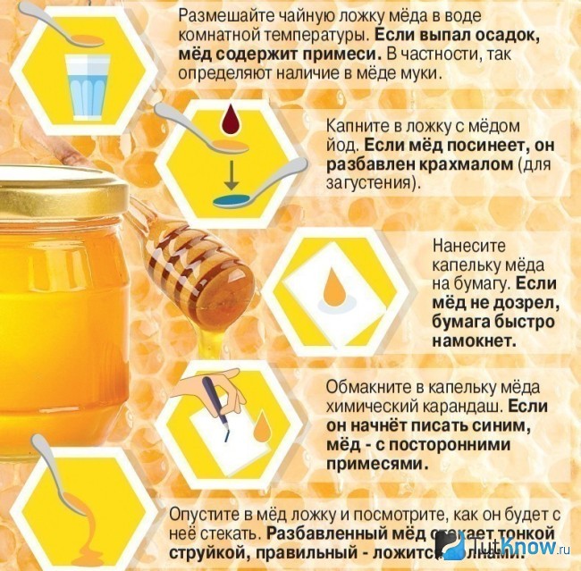 Способы отличия меда от подделки