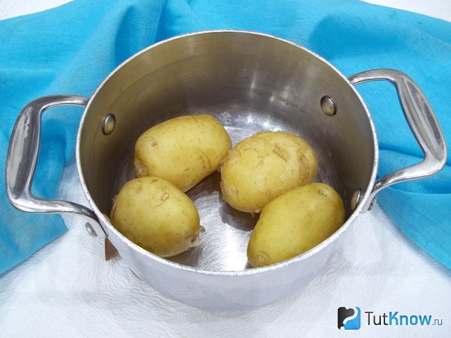 Картофель сварен