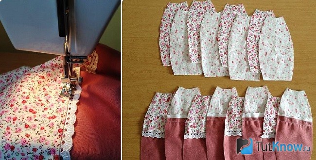 Заготовки для чайника из ткани