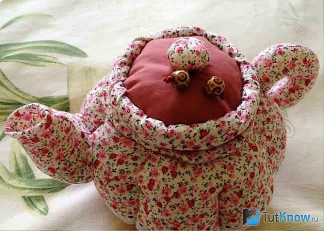 Мягкий чайник из ткани