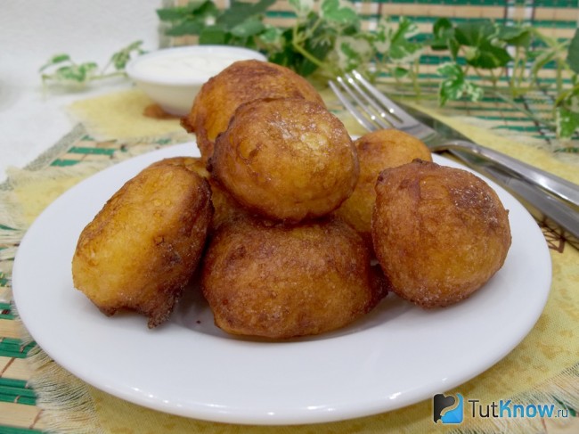 Готовые картофельные шарики