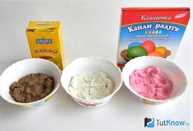 Домашний пластилин из красителей