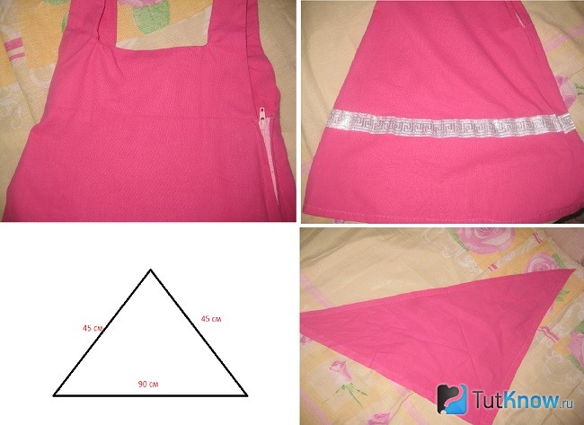 Отделка сарафана Маши