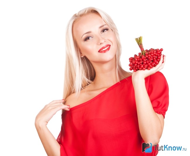 Ягоды калины для лица
