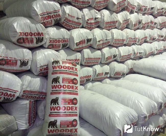 Эковата в упаковке