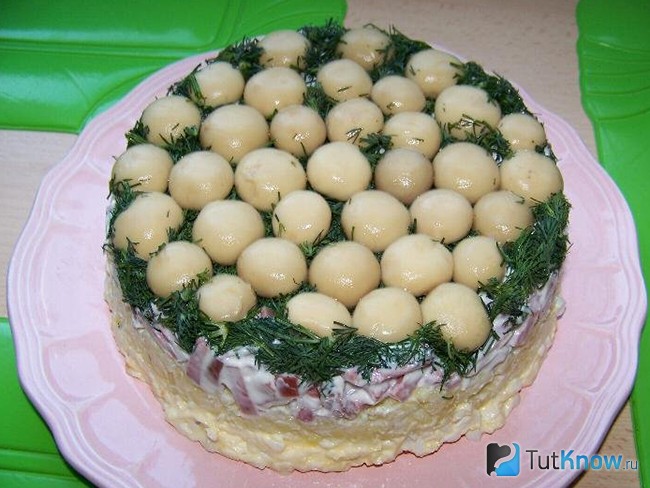 Салат грибная поляна