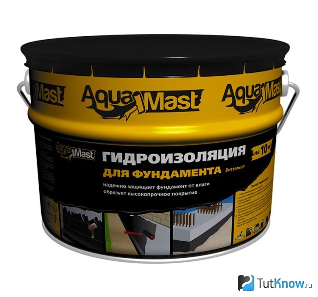 Мастика битумная AquaMast для фундамента
