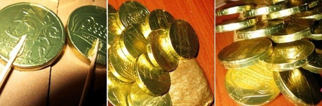 Заготовки для изготовления золотой рыбки