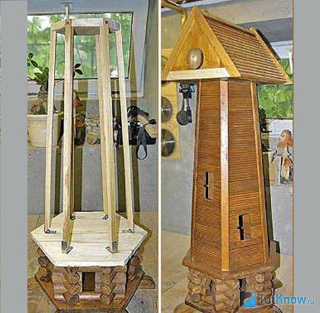 Готовая башня мельницы