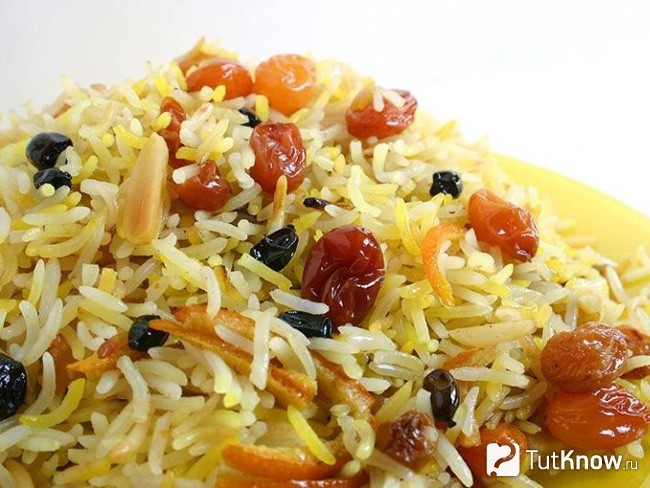 Постный плов с овощами