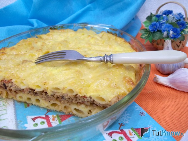 Готовая лазанья с макаронами