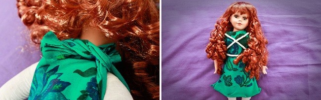 Декорирование платья бусами