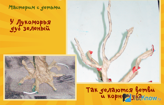 Формирование веток дуба
