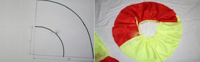 Выкройка костюма Скомороха
