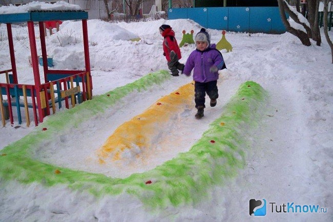 Лабиринт на снегу