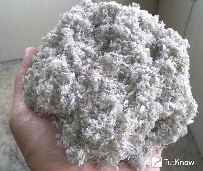 Ручной монтаж эковаты