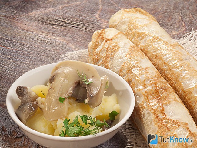Картофельные блины с фаршем