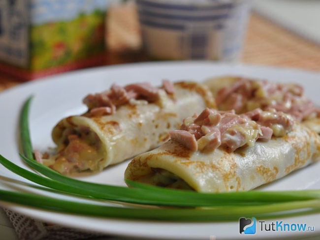 Картофельные блины с мясом