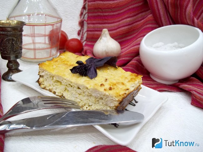 Готовое суфле из куриных грудок