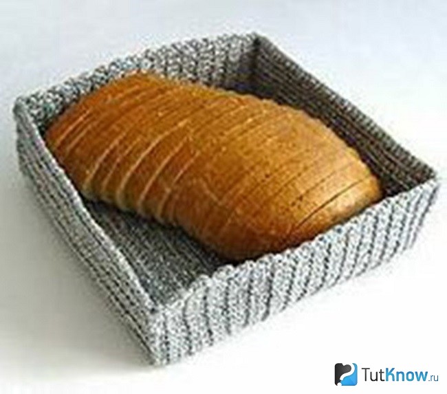 Готовая тканевая хлебница