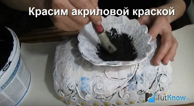 Окрашивание акриловой краской