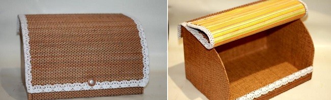Крепление ручки к хлебнице