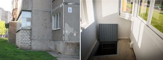 Оборудование погреба - вид снаружи и внутри