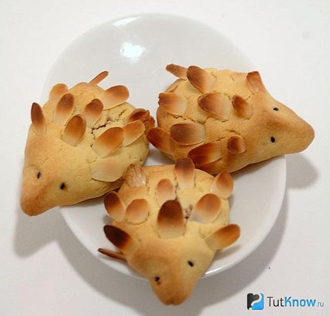 Булочки ёжики