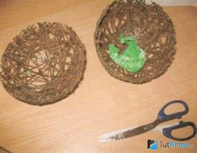 Изготовление гнезда для птички