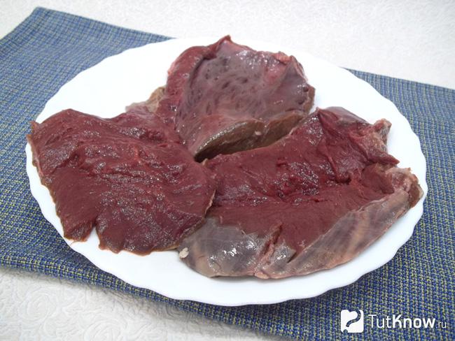 Сердце нарезано кусочками