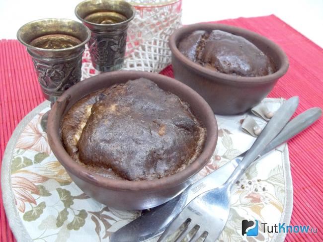 Готовое суфле из свиной печени
