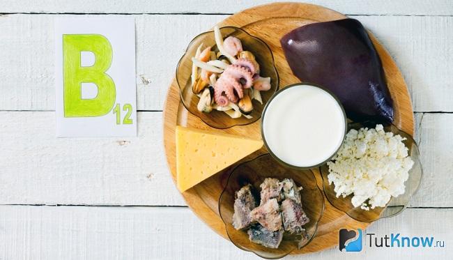 Продукты с высоким содержанием B12