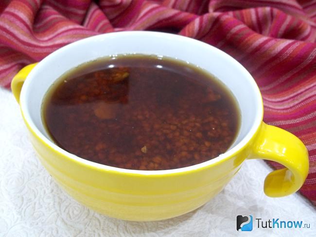Продукты залиты грибным рассолом