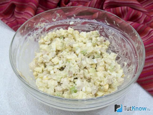 Продукты перемешаны