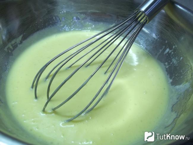 Продукты вымешаны