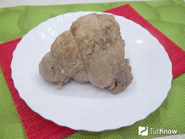 Мясо отварено