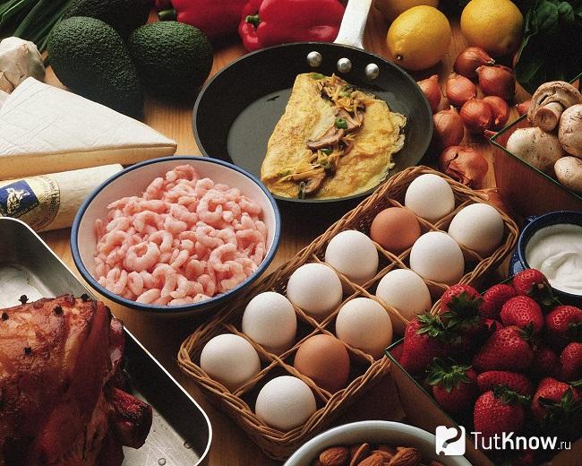 Продукты, содержащие белки и углеводы
