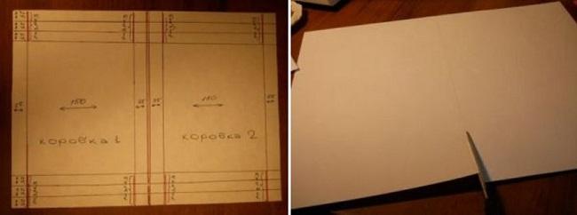 Схема выдвижного ящика