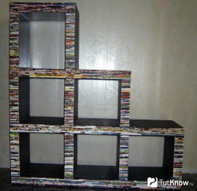 Самодельные полки из картона