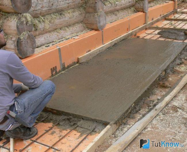 Теплоизоляция отмостки пеноплексом