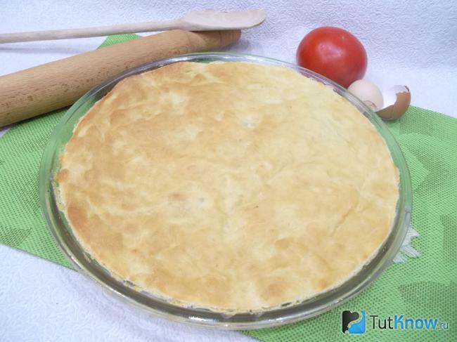 Готовая заготовка для пиццы из дрожжевого теста