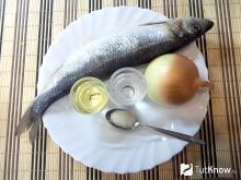 Ингредиенты для маринования селедки