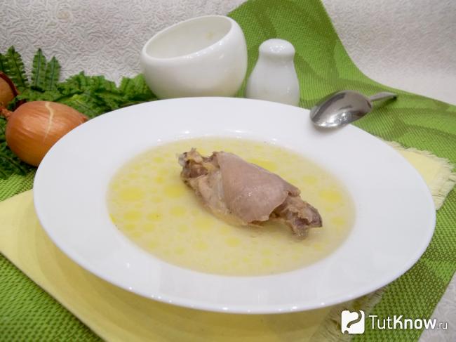 Готовый куриный бульон