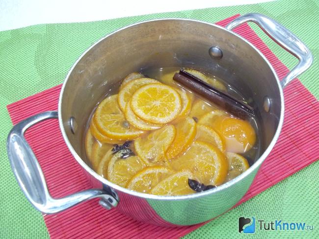 Мандарины уварены