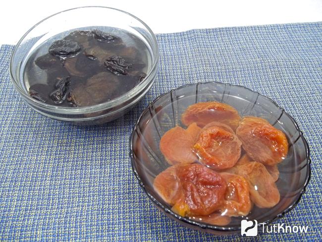 Чернослив и курага замочены