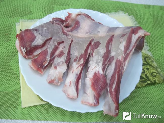 Ребрышки нарезаны