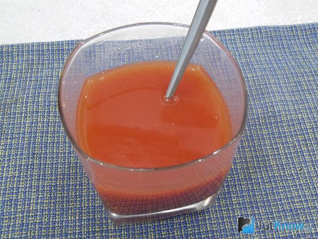Томат разведен водой