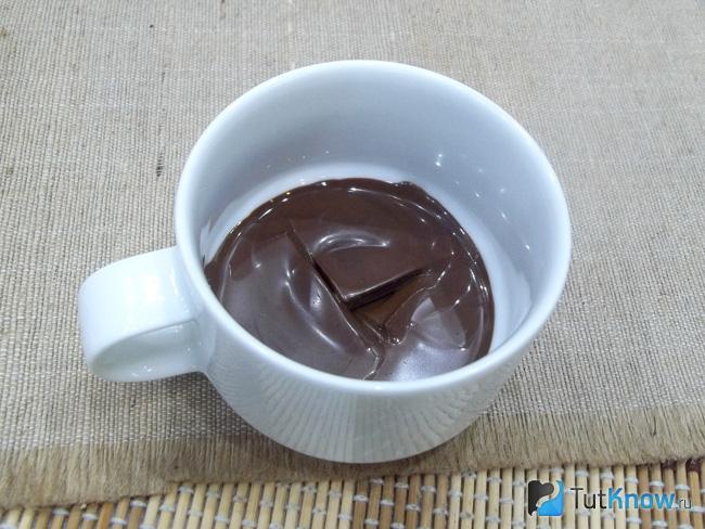 Шоколад растоплен