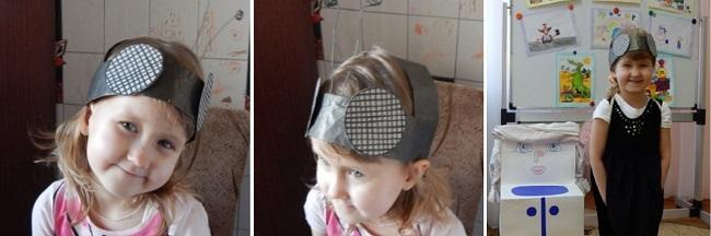 Детская маска для создания образа мухи Цокотухи